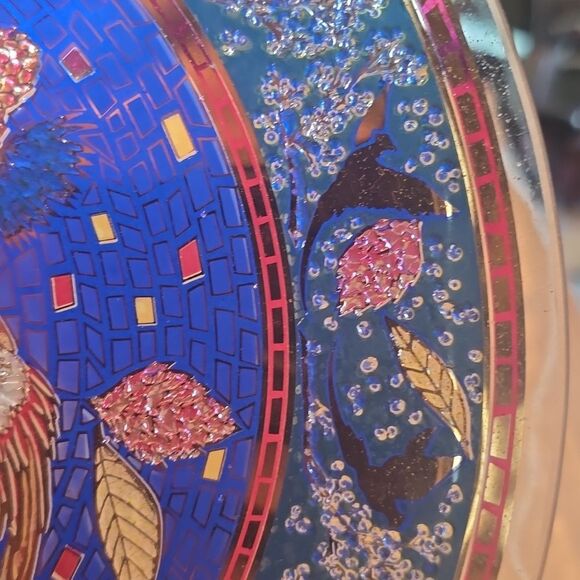 Vintage Houze Art Glass Decorative Mosaic Plate.Excellent Cond! - Picture 6 of 10